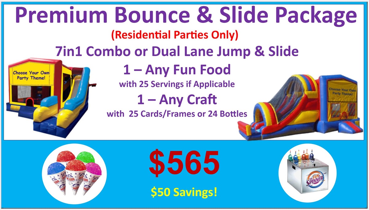 Inflatable Package Deals - Save Big on Party Rentals!
